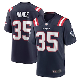 mens nike jim nance navy new england patriots retired player